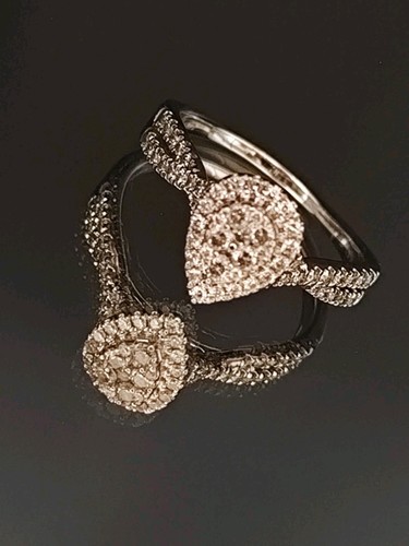 18ct white gold - white,