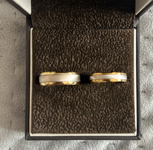 Two colour 18ct gold - two,