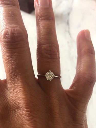 Platinum carat diamond - 0.5,
