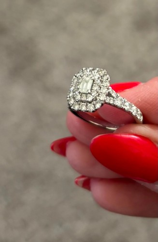 Platinum engagement ring - engagement,