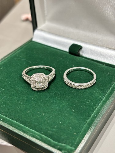 Platinum 5ct bridal set - platinum,