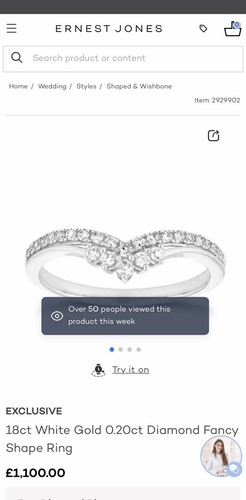 18ct white gold 20ct diamond - 0.20ct,