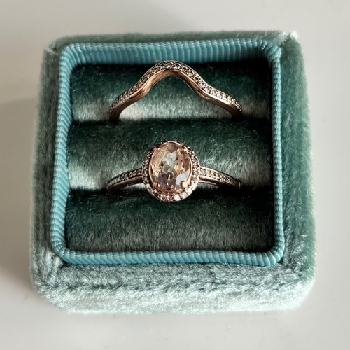9ct rose gold morganite - rose, &