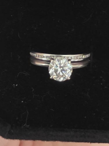 Wedding ring and engagement - ring,