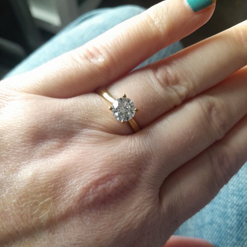 Lab grown solitaire diamond - lab,