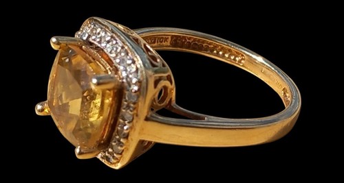 9ct yellow gold citrine - , &