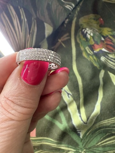 Platinum diamond ring - &,