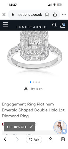 Ernest jones 2ct - jones, 1.2ct